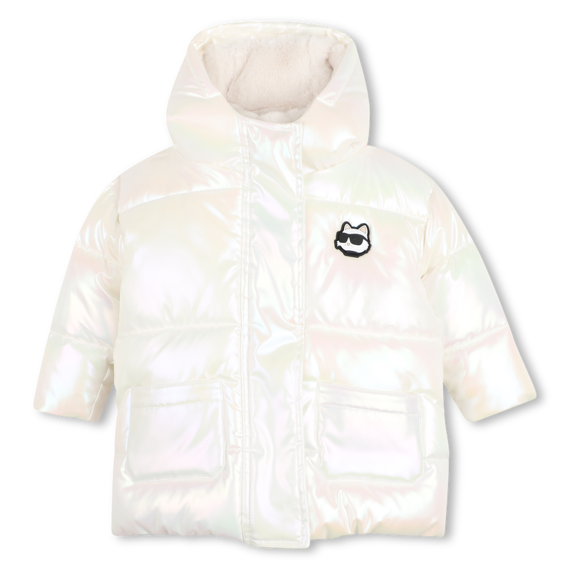 Steppjacke mit Kapuze KARL LAGERFELD KIDS 
                        M&Auml;DCHEN