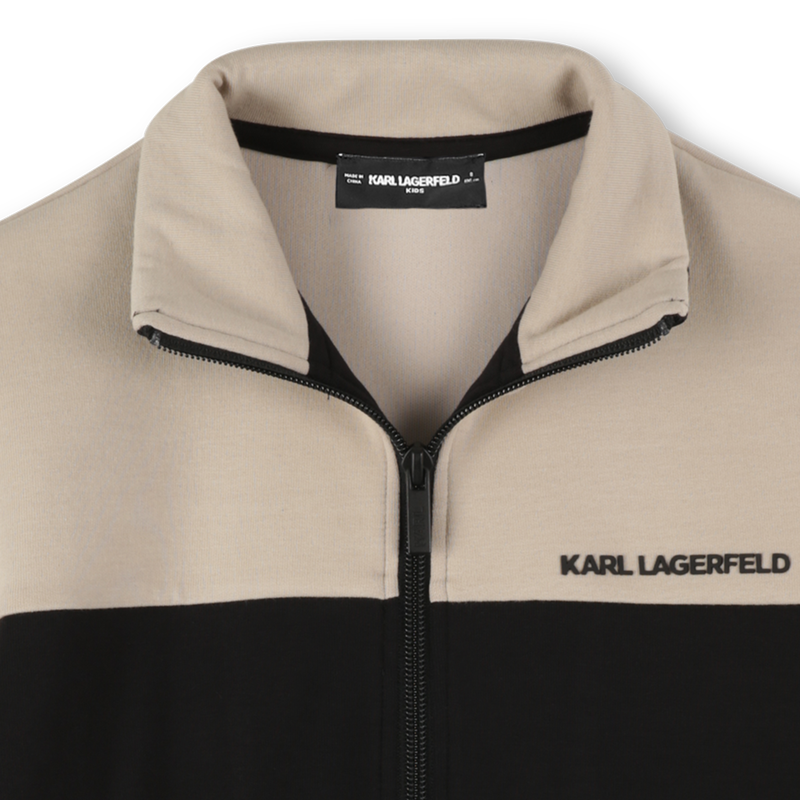 Zweifarbige Strickjacke KARL LAGERFELD KIDS 
                        JUNGE