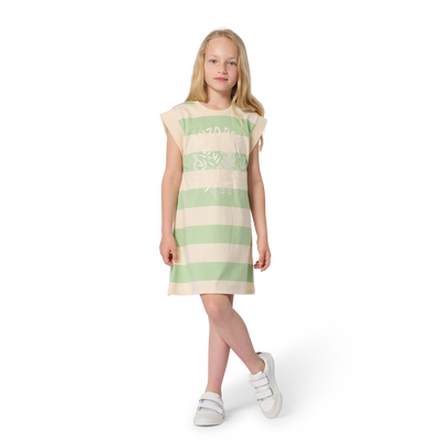 GESTREIFTES KLEID KENZO KIDS M&Auml;DCHEN