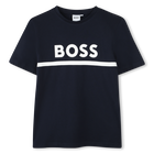 Kurz&auml;rmeliges t-shirt, MARINE, hi-res